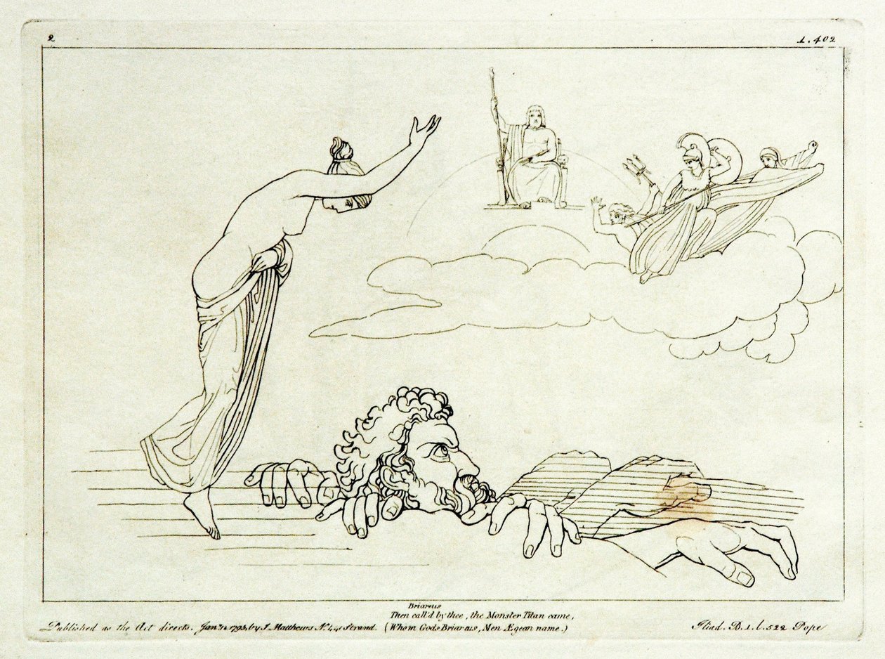 (2) Flaxman Iliász 1793, metszet 1795, 185 x 251 mm alkotó: Tommaso Piroli