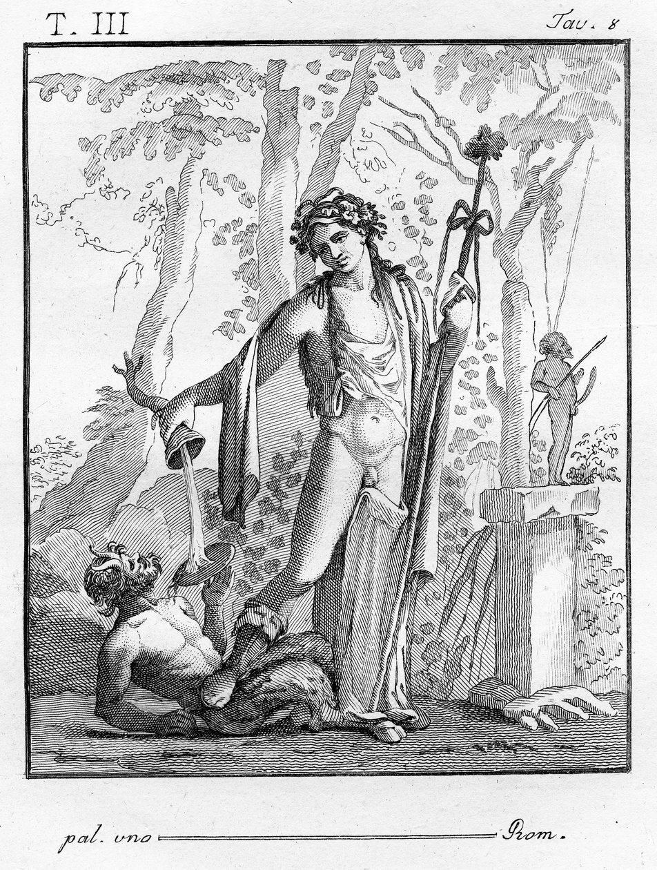 Bacchus Thyrsusszal, 1804 alkotó: Tommaso Piroli