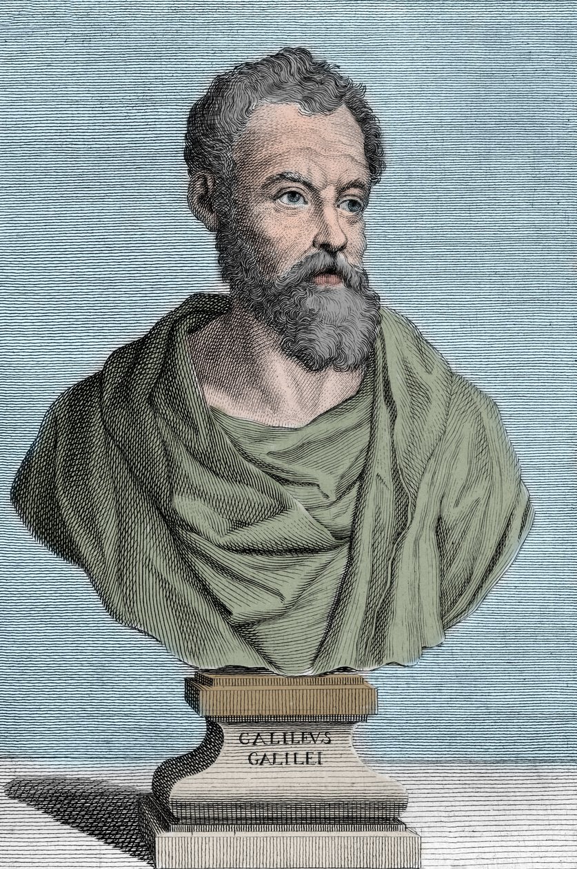 Galileo Galilei dit Galilee olasz csillagász (1564-1642) portréja, Tommaso Piroli (1752-1824) magángyűjteményének metszete alkotó: Tommaso Piroli