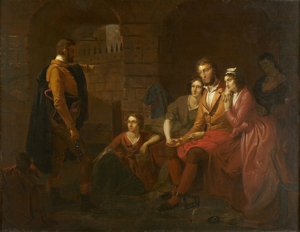 Lafayette az olmützi börtönben, 1850 alkotó: Tompkins Harrison Matteson