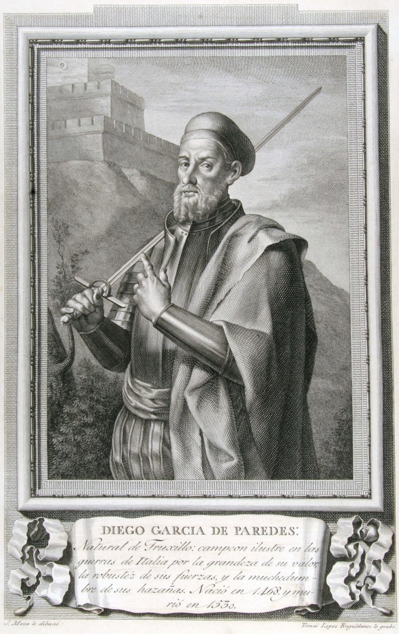 Diego García de Paredes arcképe (1468 - 1533) alkotó: Tomás López Enguídanos