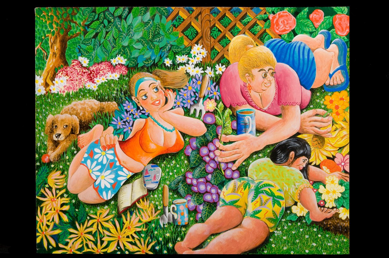 Lady Gardener, 2010 (akril a táblán) alkotó: Tony Todd