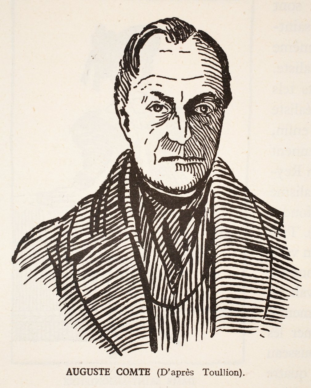 Auguste Comte alkotó: Tony Toullion