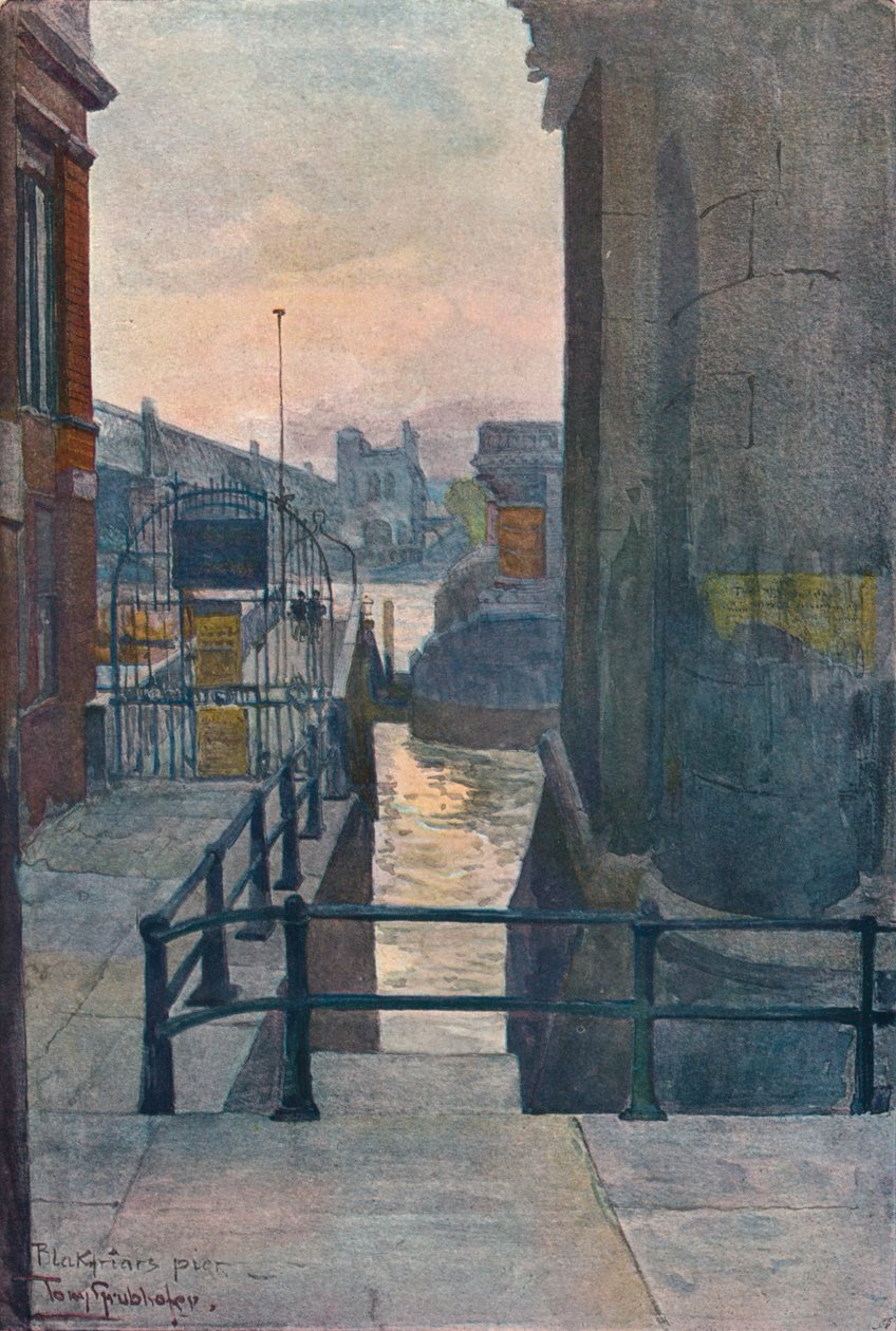 Blackfriars Pier, c1901 alkotó: Tony Grubhofer