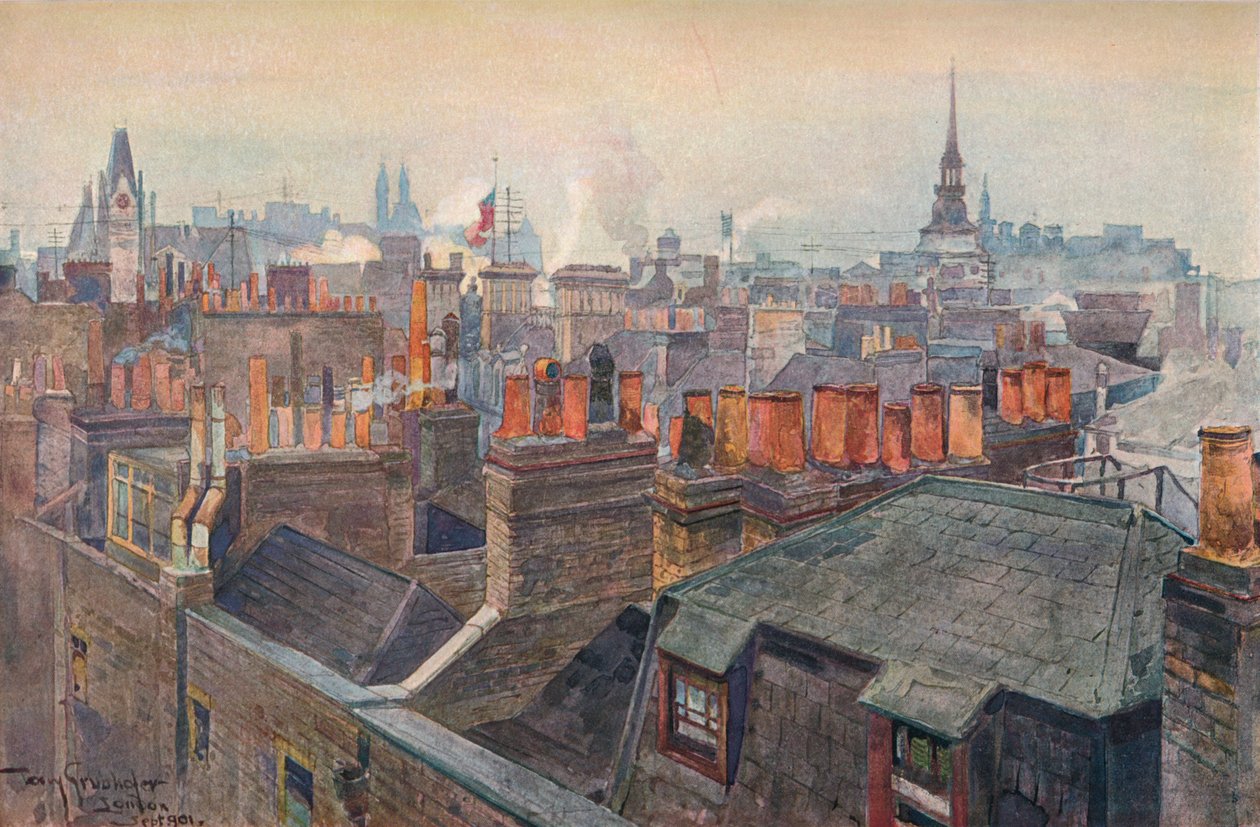 London Roofs, 1901 alkotó: Tony Grubhofer