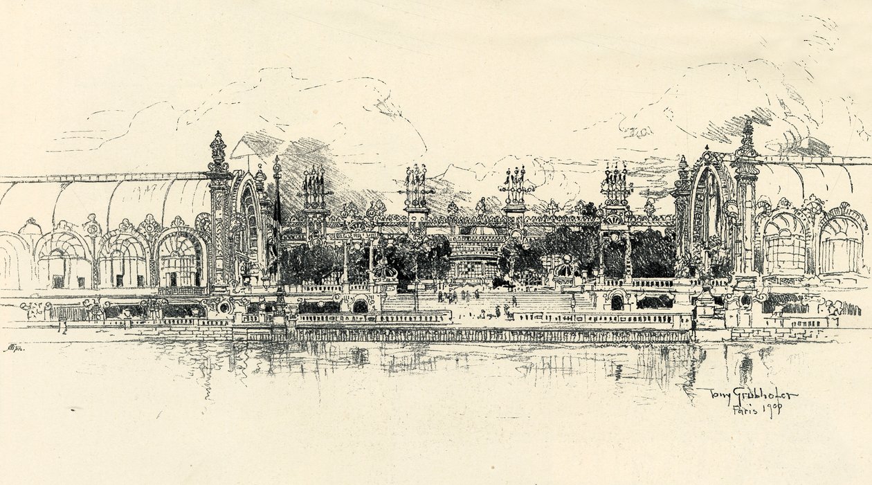 A kertészeti és erdészeti pavilonok – Tony Grubhofer, 1900. alkotó: Tony Grubhofer