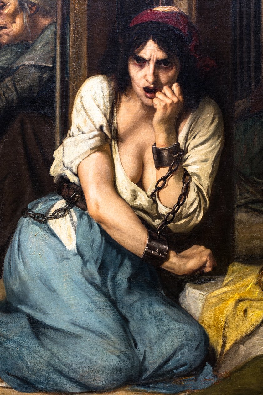 Pinel doktor kiszabadítja az elmebetegeket Salpêtrière-ben 1795-ben alkotó: Tony Robert-Fleury