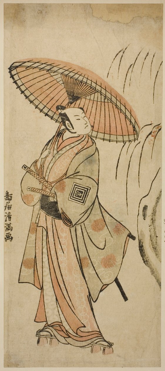 A színész Ichikawa Komazo II. alkotó: Torii Kiyomitsu I
