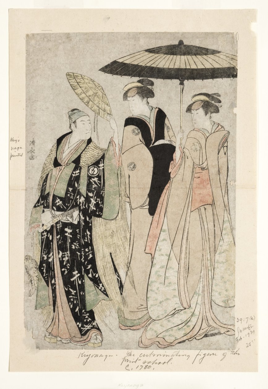 Színészek az Oakinai Hiruga kojima című darabban, Nakamura Színház, XI1784, 1784 (fatömb) alkotó: Torii Kiyonaga