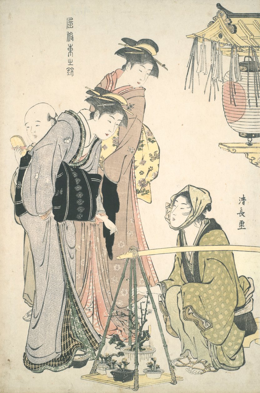 Cserepes növények vásárlása: Brocades of the East alkotó: Torii Kiyonaga