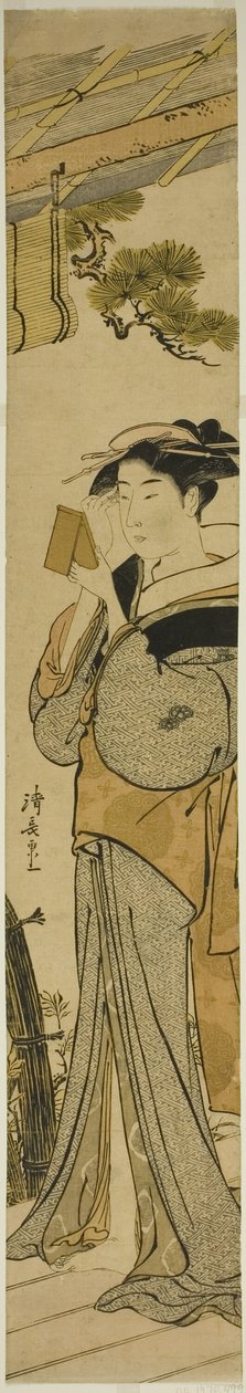 Gésa sminkelés alkotó: Torii Kiyonaga