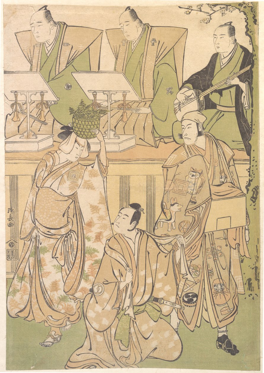 Ichikawa Danjuro Fifth mint Kyo no Jiro in Disguise mint Dekuroku Byoe the Street Puppet-sh..., kb. 1788. alkotó: Torii Kiyonaga