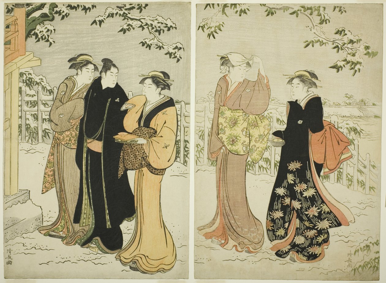 Matsuchi-hegy havazás után alkotó: Torii Kiyonaga