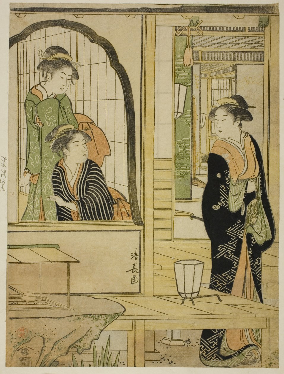 P Rinshitsu Tokoro Ruri Idea d Ushiwakamaru paródiája alkotó: Torii Kiyonaga