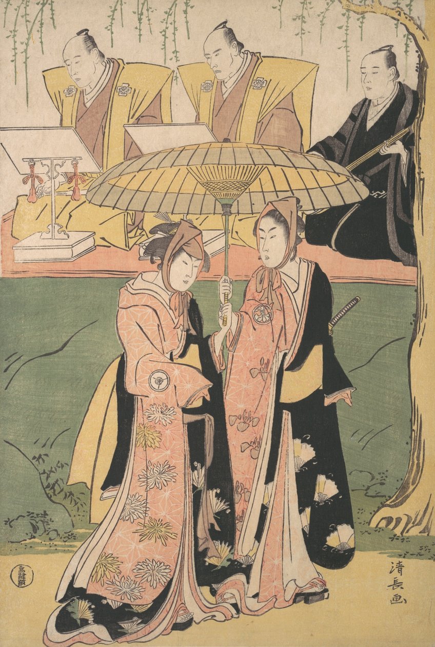 Jelenet egy Shosa-törvényből, kb. 1788. alkotó: Torii Kiyonaga