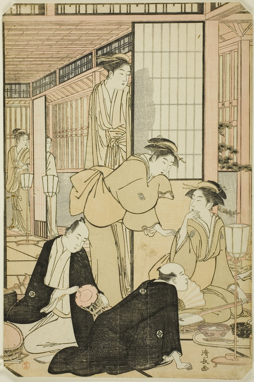 A nyolcadik hónap a "Tizenkét hónap délen (Minami juni ko)" sorozatból alkotó: Torii Kiyonaga