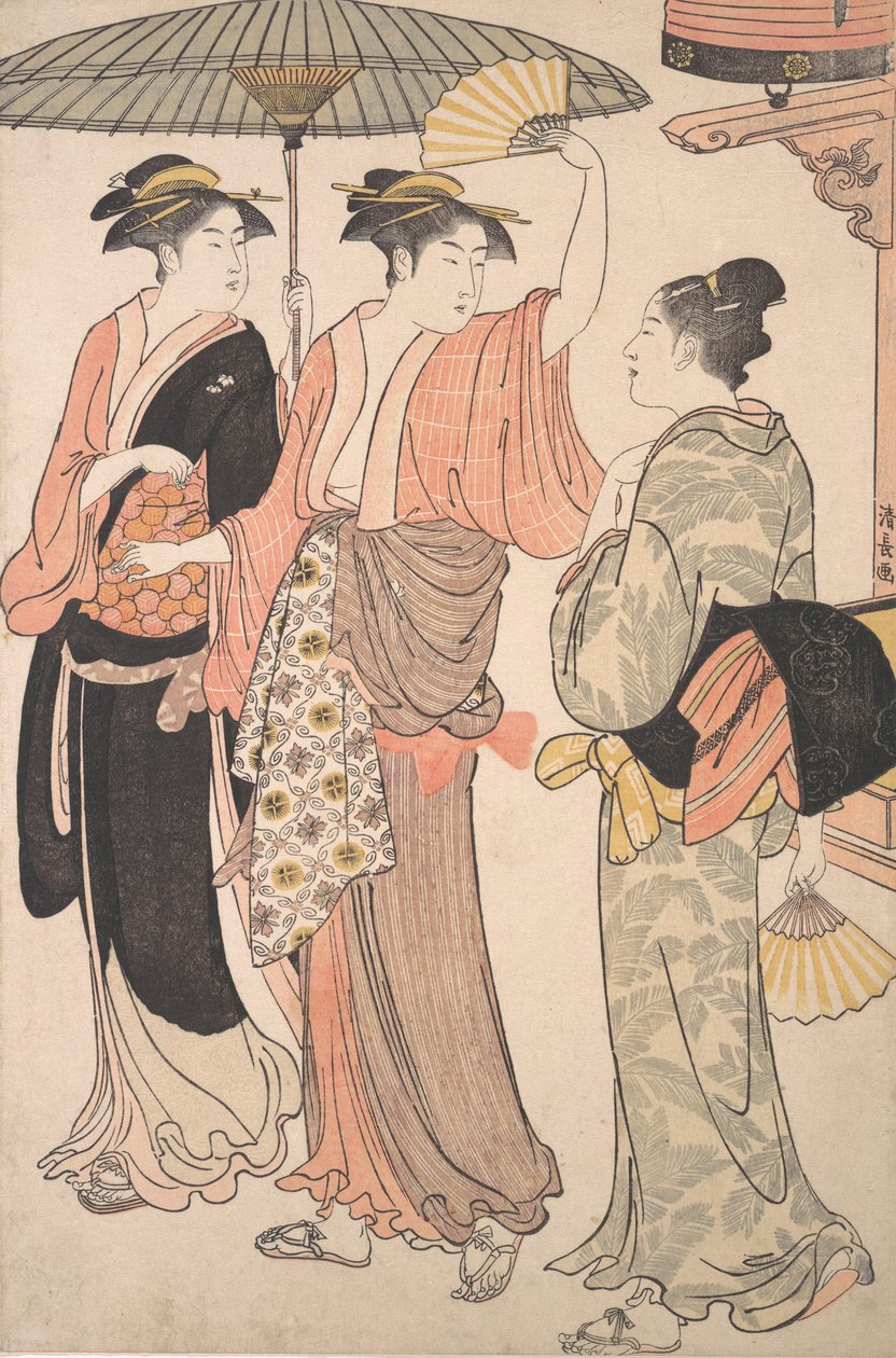 Az Ötödik hónap, a Tizenkét hónap a déli élvezeti körzetben, Minami j... sorozatból, 1784. alkotó: Torii Kiyonaga