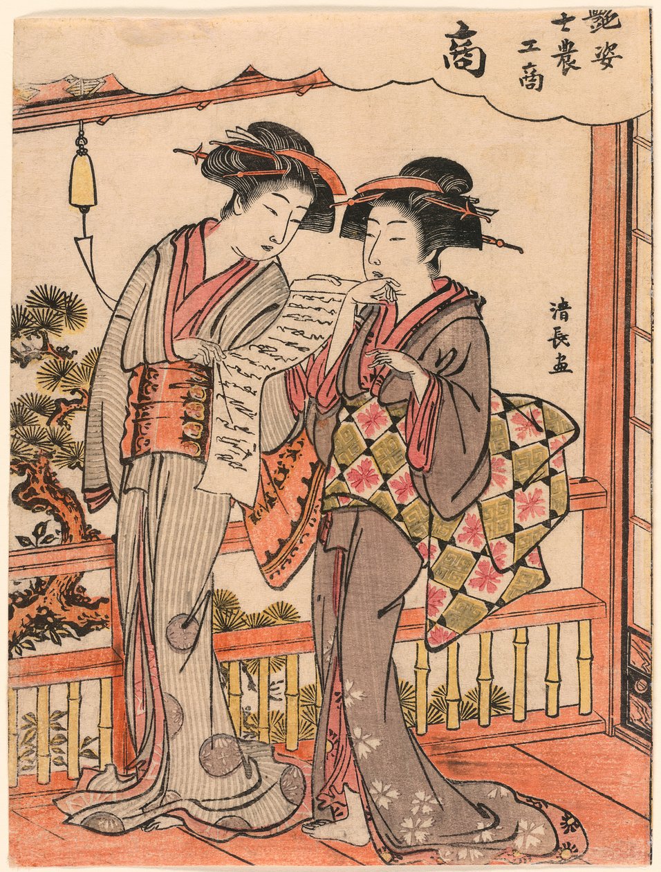 A kereskedő (Sho) a Szépségek a négy társadalmi osztályt szemléltető sorozatból (Adesugata shi no ko sho) alkotó: Torii Kiyonaga