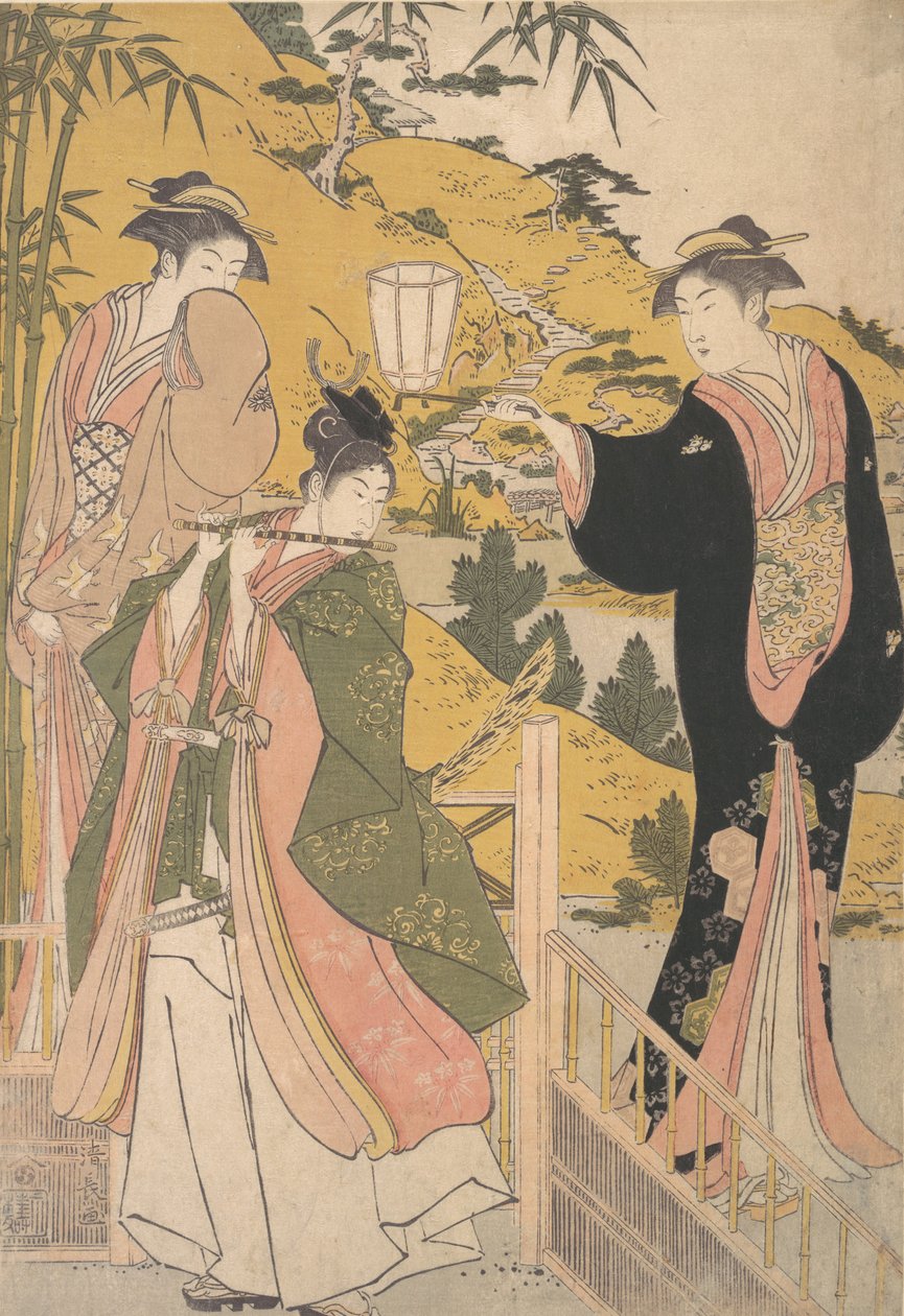 Yoshitsune Serena Kim g Tokoro Rurihime, nem? 1785. alkotó: Torii Kiyonaga