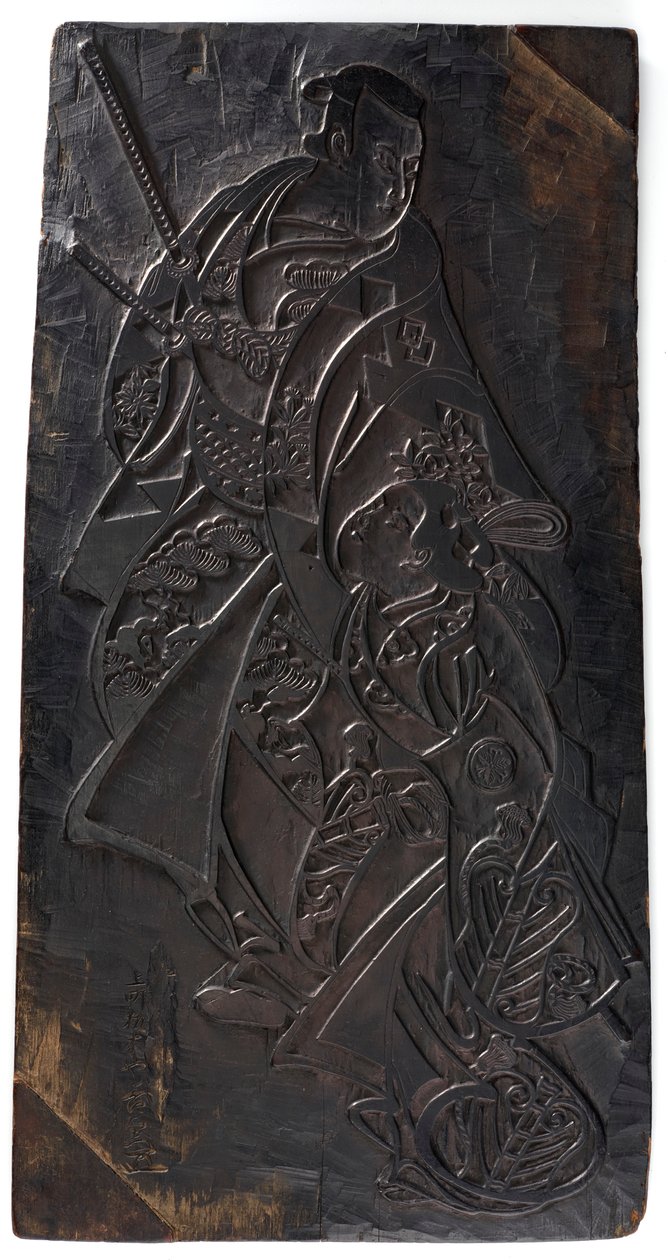Két figura, egy férfi és egy lány, Edo-korszak, 1685-1729 körül. alkotó: Torii Kiyonobu I