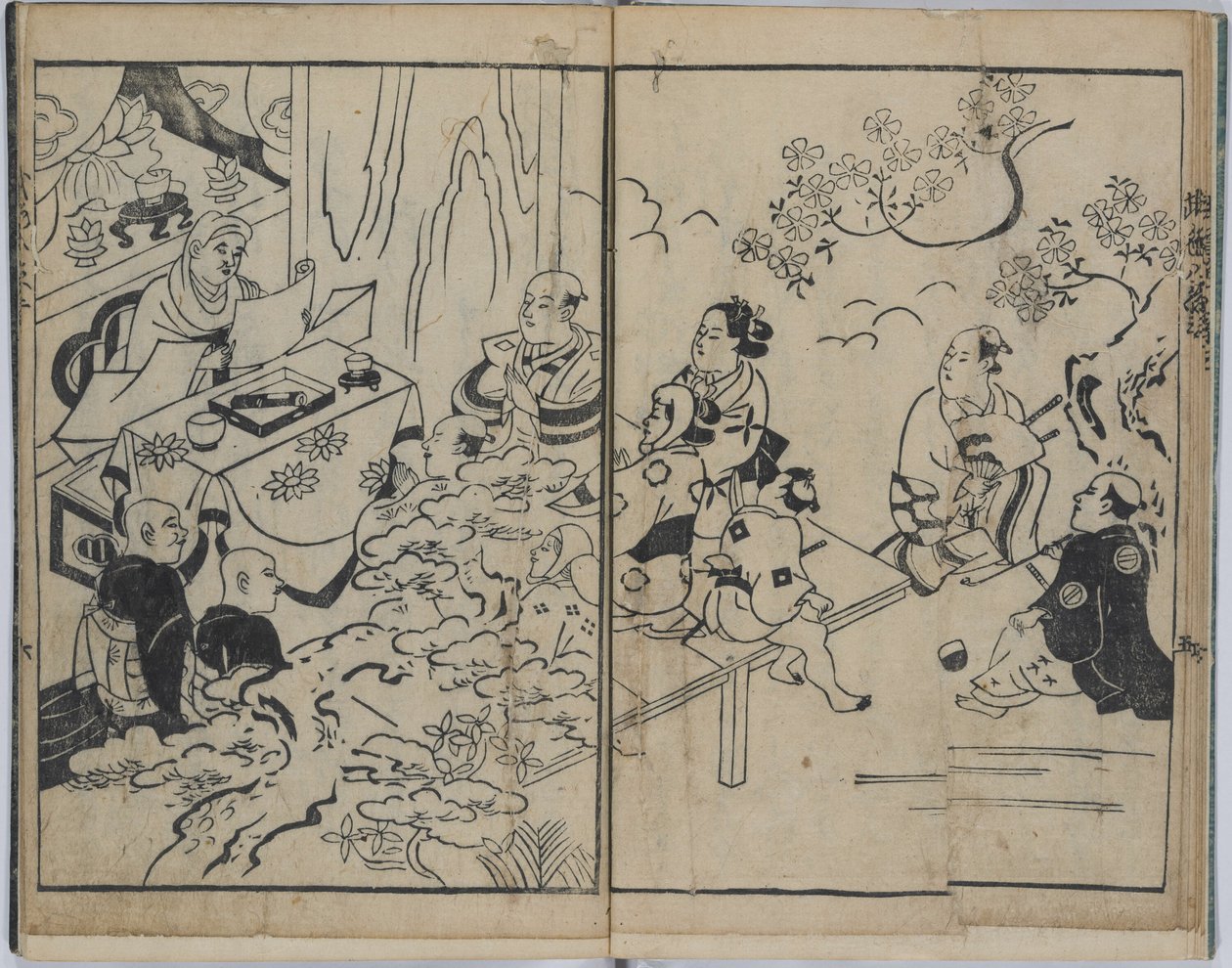 A fantáziadús nyolc nézet a katonai szerelmi kapcsolatokban (Furyu budo iro-bakkei) alkotó: Torii Kiyonobu I