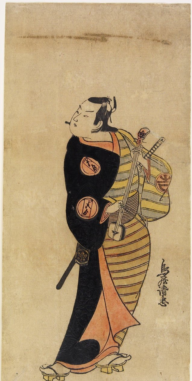 Ichimura Takenoj színész? IV oldalként Kichisabur?, 1718 (kézzel színezett fatömbnyomat) alkotó: Torii Kiyotada