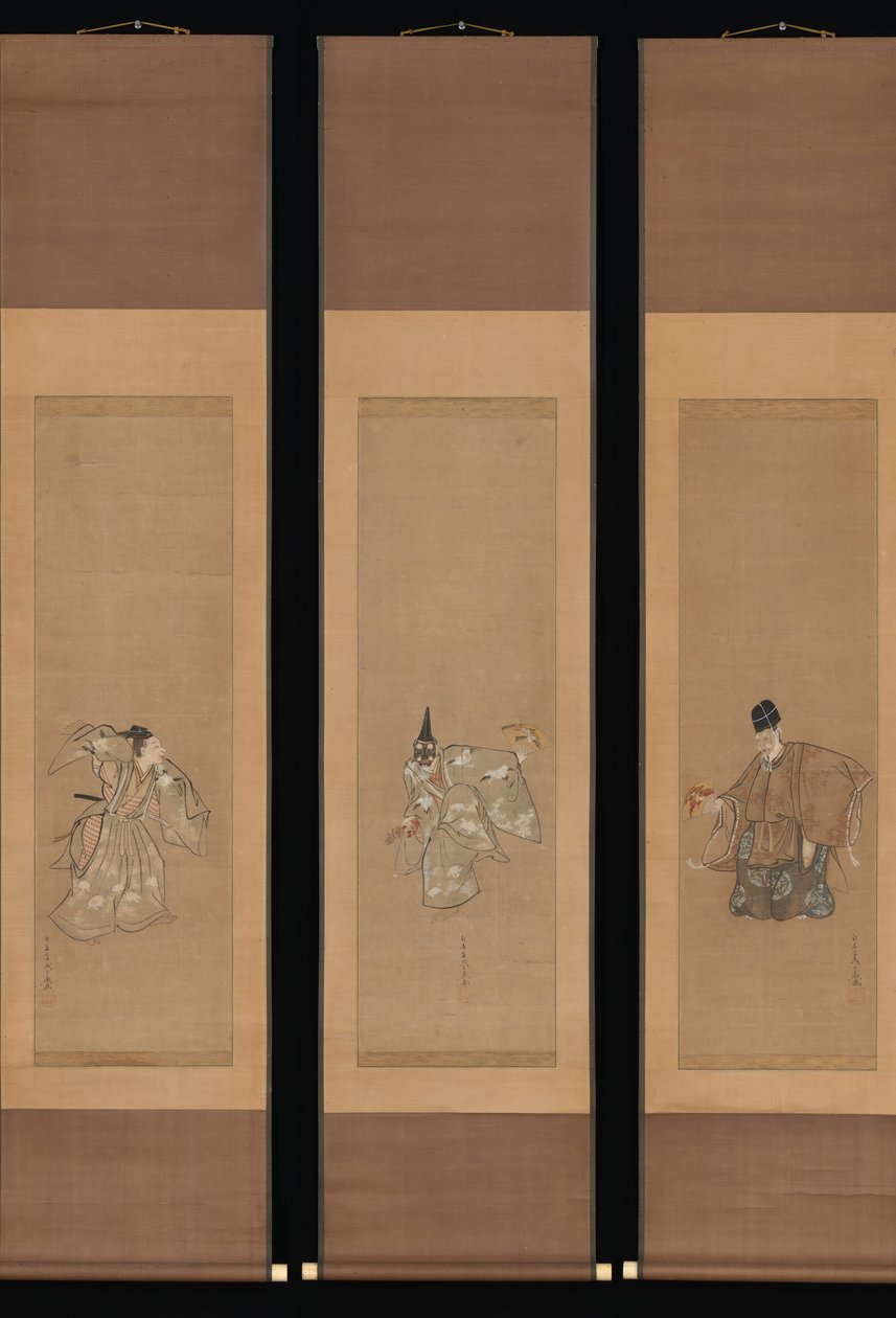 Az Auspicious Noh Dance Okina, kb. 1790-95. alkotó: Toriyama Sekien