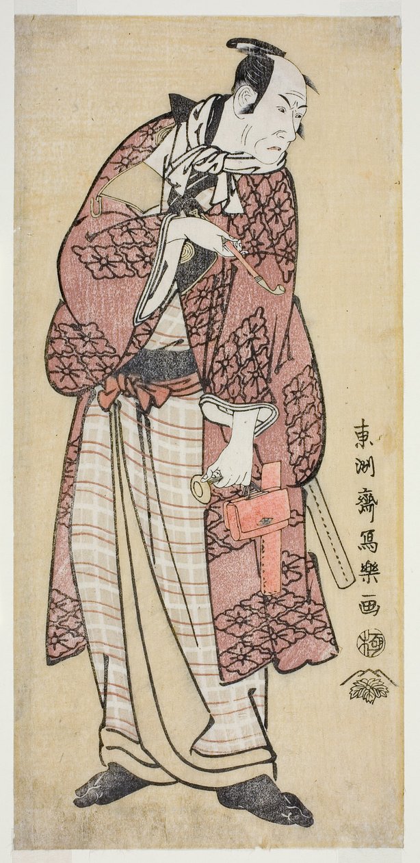 A színész Matsumoto Koshiro IV, mint a gazdag dög Yamatoból, valójában Magoemon Ninokuchi faluból (Yondai-me Matsumoto Koshiro no Yamato no Yabo Daijin, jitsuwa Ninokuchi-mura Magoemon) alkotó: Toshusai Sharaku