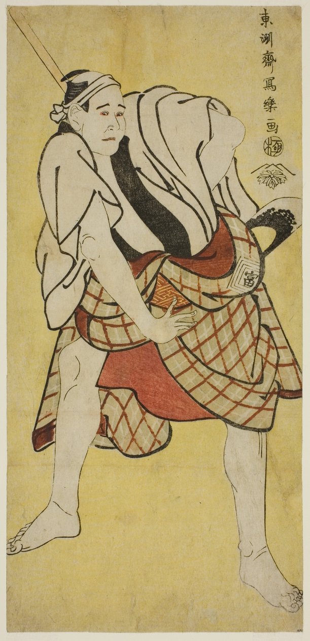 Ichikawa Tomimon mint Inokumamon Bay alkotó: Toshusai Sharaku