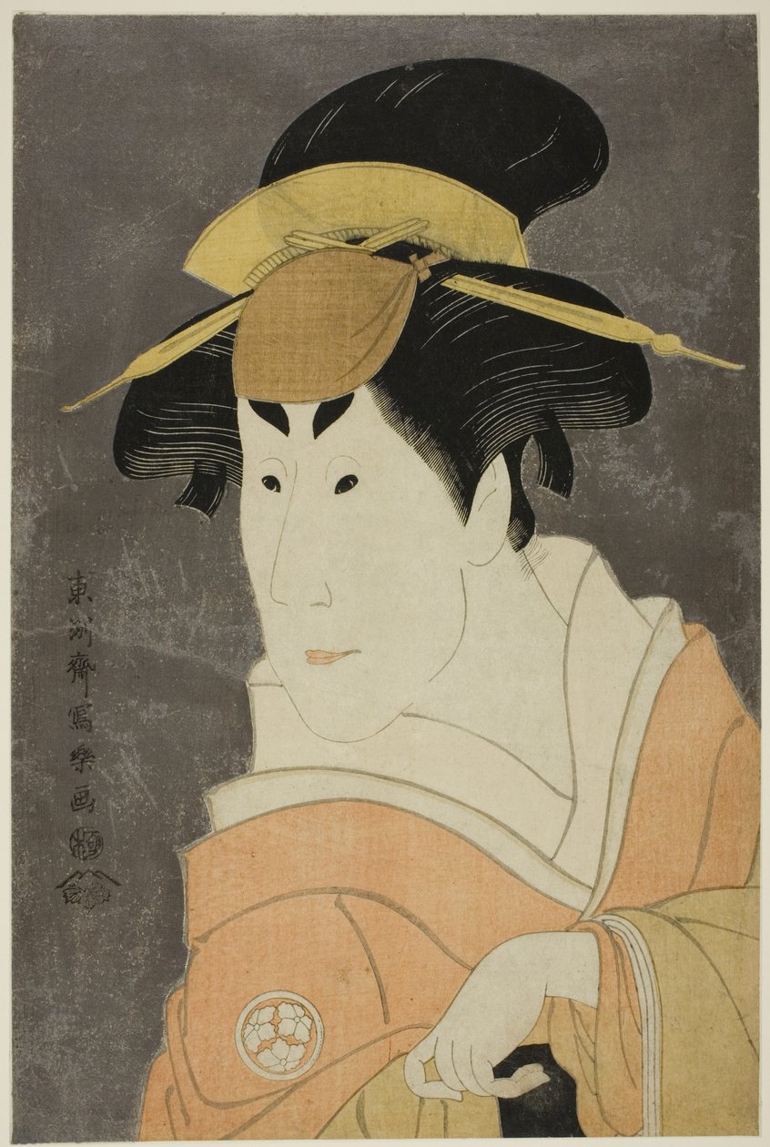 A színész, Osagawa Tsuneyo II, mint Osan, Ippei nővére alkotó: Toshusai Sharaku