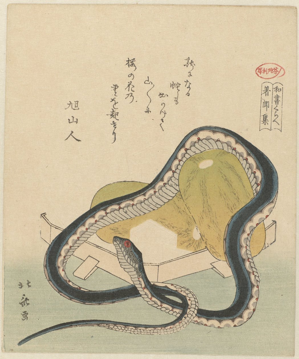 A hallottak, múlt és jelen antológiája (változat) Chomonju (cím a tárgyon) Japán írások összehasonlítása (sorozat címe) Washo kurabe (sorozat címe az objektumon) alkotó: Totoya Hokkei