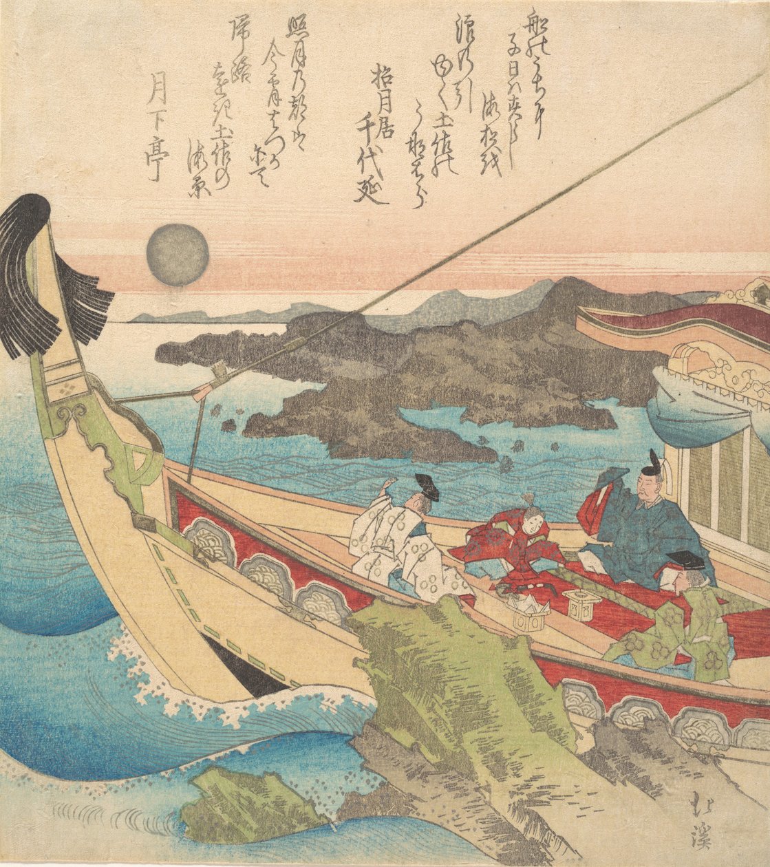 Beltenger Tosa közelében, kb. 1820. alkotó: Totoya Hokkei