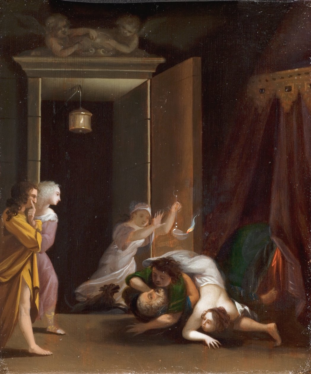 Paris és Helena Meglepte Menelaus alkotó: Toussaint Gelton