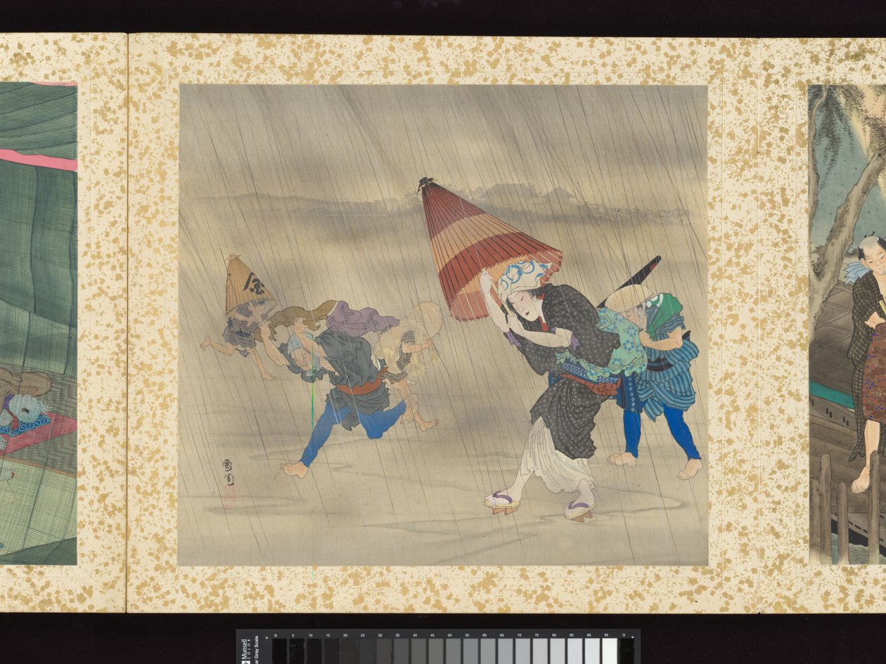 Kézművesek, szépségek és éves események alkotó: Toyohara Kunichika