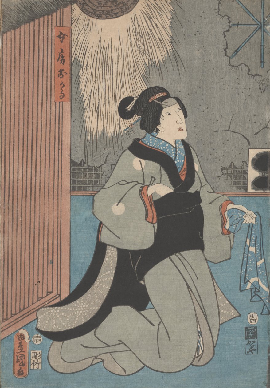 Egy nő portréja alkotó: Utagawa Toyokuni