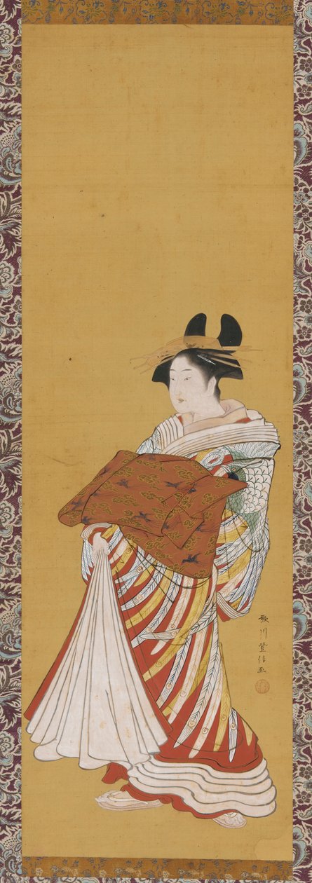 Yudokoro Oto a para alkotó: Toyonobu Utagawa