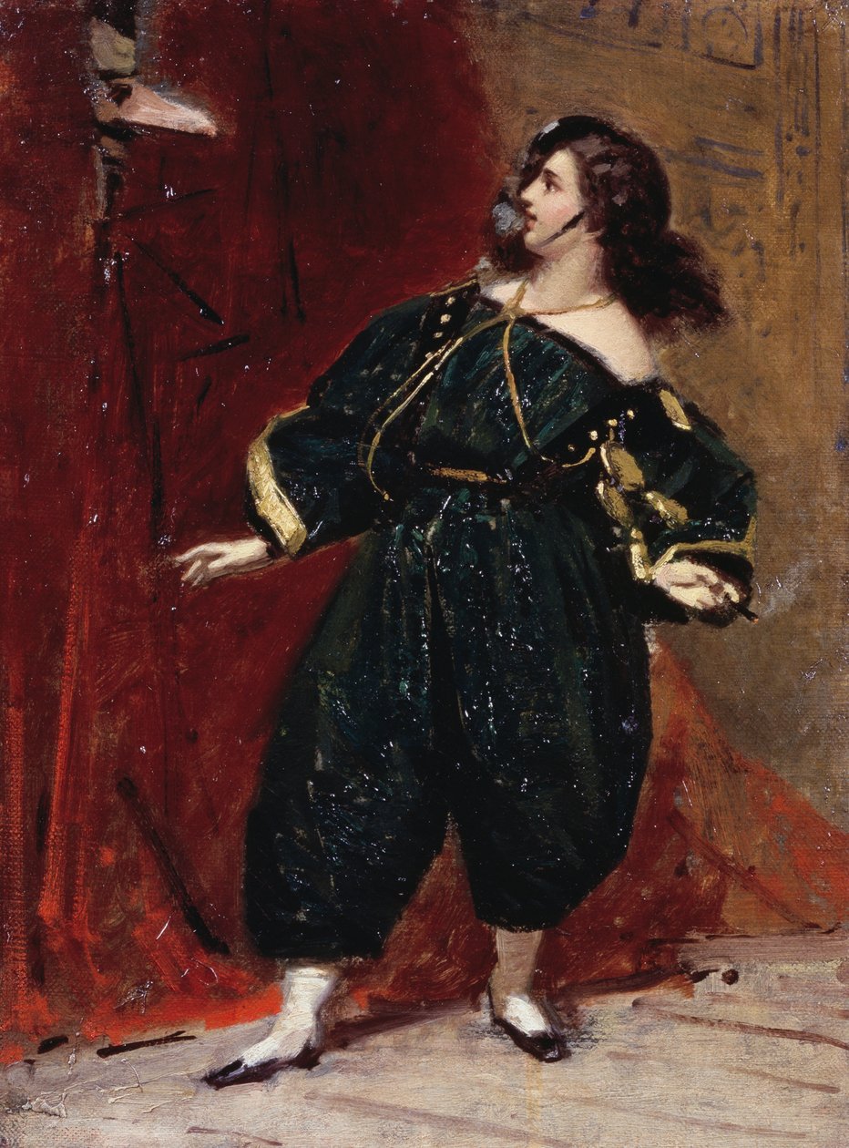 A Bersagliere maszkja, Tranquillo Cremona (1837-1878) alkotó: Tranquillo Cremona