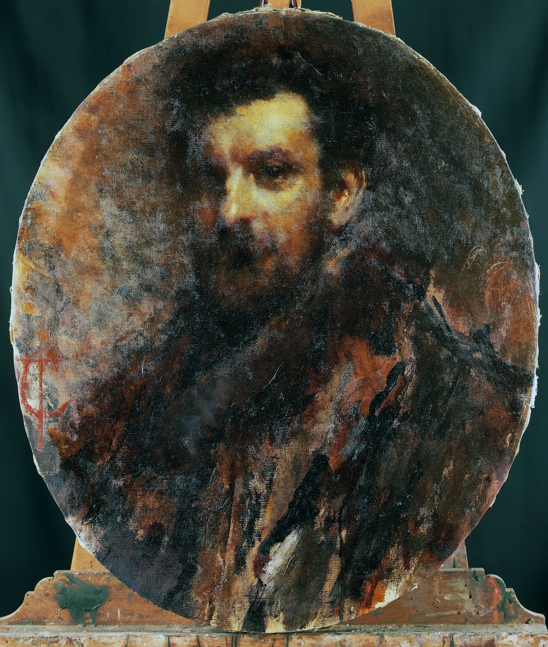 Cletto Arrighi portréja, Carlo Righetti álneve (Milánó alkotó: Tranquillo Cremona