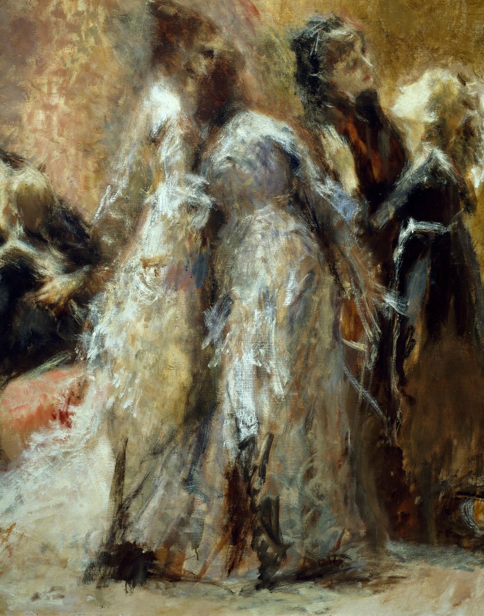 Látogató főiskola, Tranquillo Cremona (1837-1878), olaj, vászon alkotó: Tranquillo Cremona
