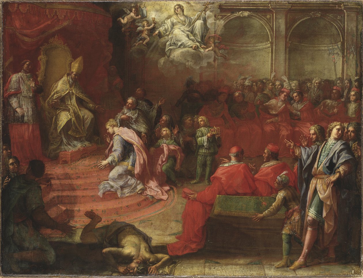 VII. Sándor és Krisztina királyné, 1655 körül alkotó: TrevisaniFrancesco