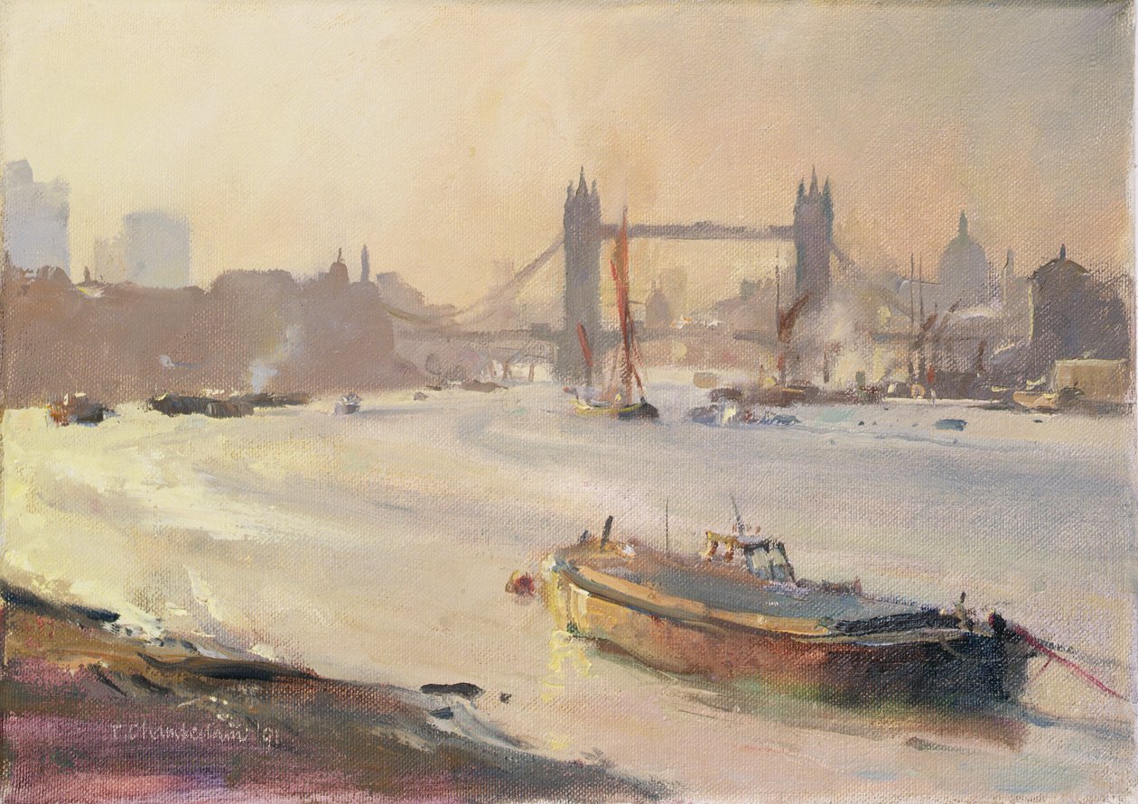 Őszi délután, Pool of London, 1991 alkotó: Trevor Chamberlain