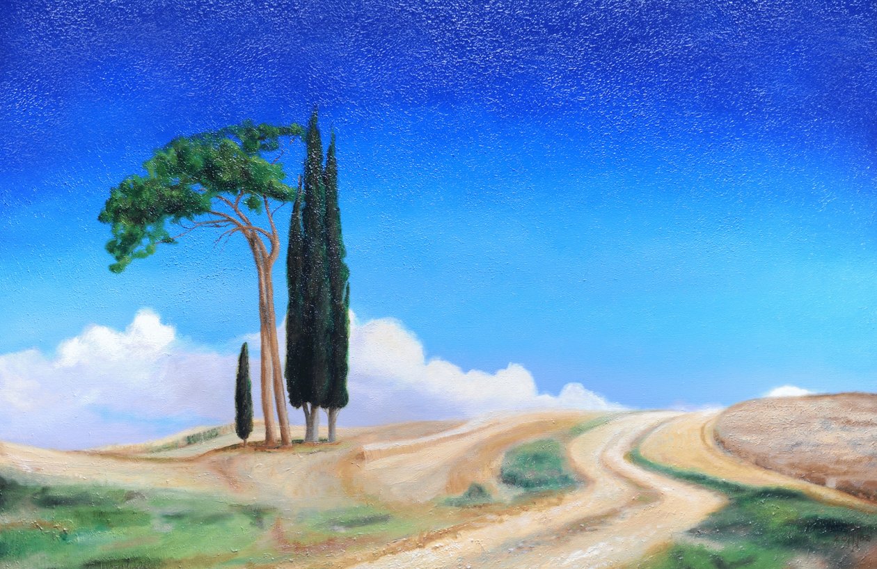 4 Trees, Picenza, Toszkána, 2002 alkotó: Trevor Neal