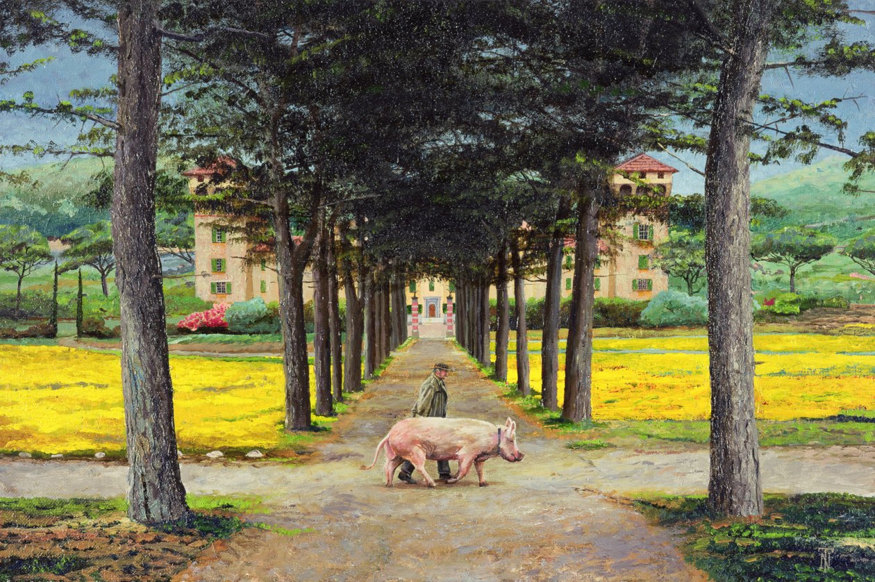 Big Pig, Pistoia, Toszkána alkotó: Trevor Neal