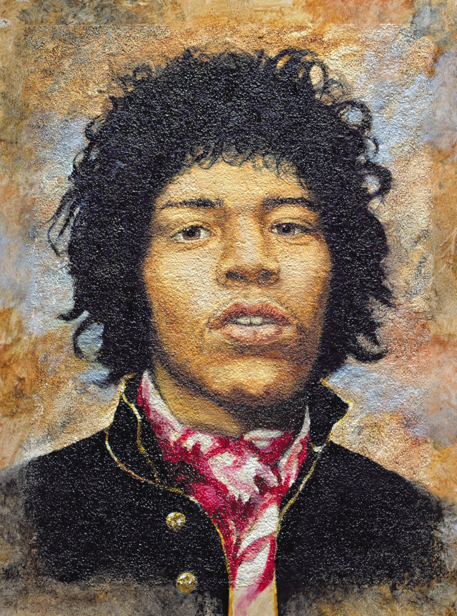 Hendrix (1942-70) (olaj, polytex tábla) alkotó: Trevor Neal