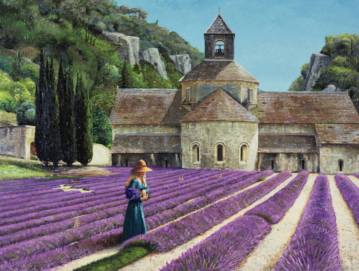 Lavender Picker, Senanque Abbey, Provence alkotó: Trevor Neal