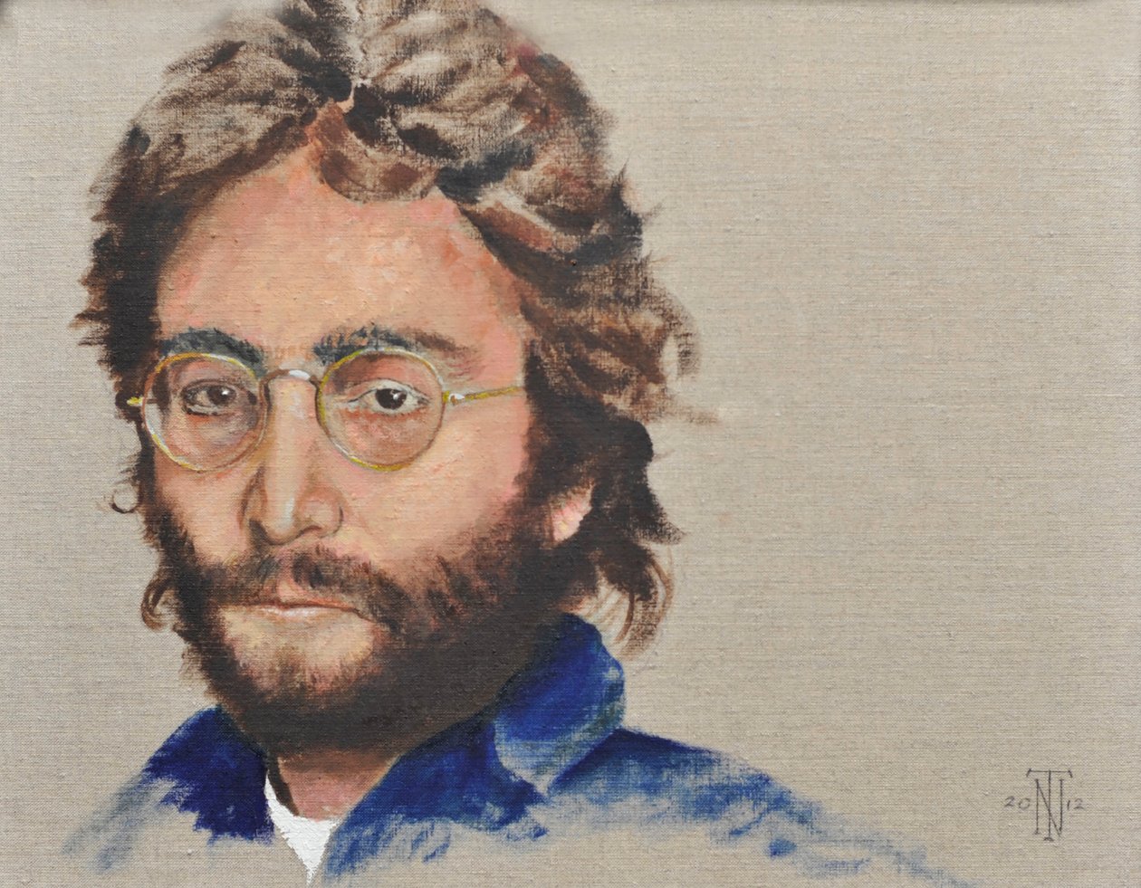 Lennon, 2012 (olaj a vászon hátoldalán) alkotó: Trevor Neal
