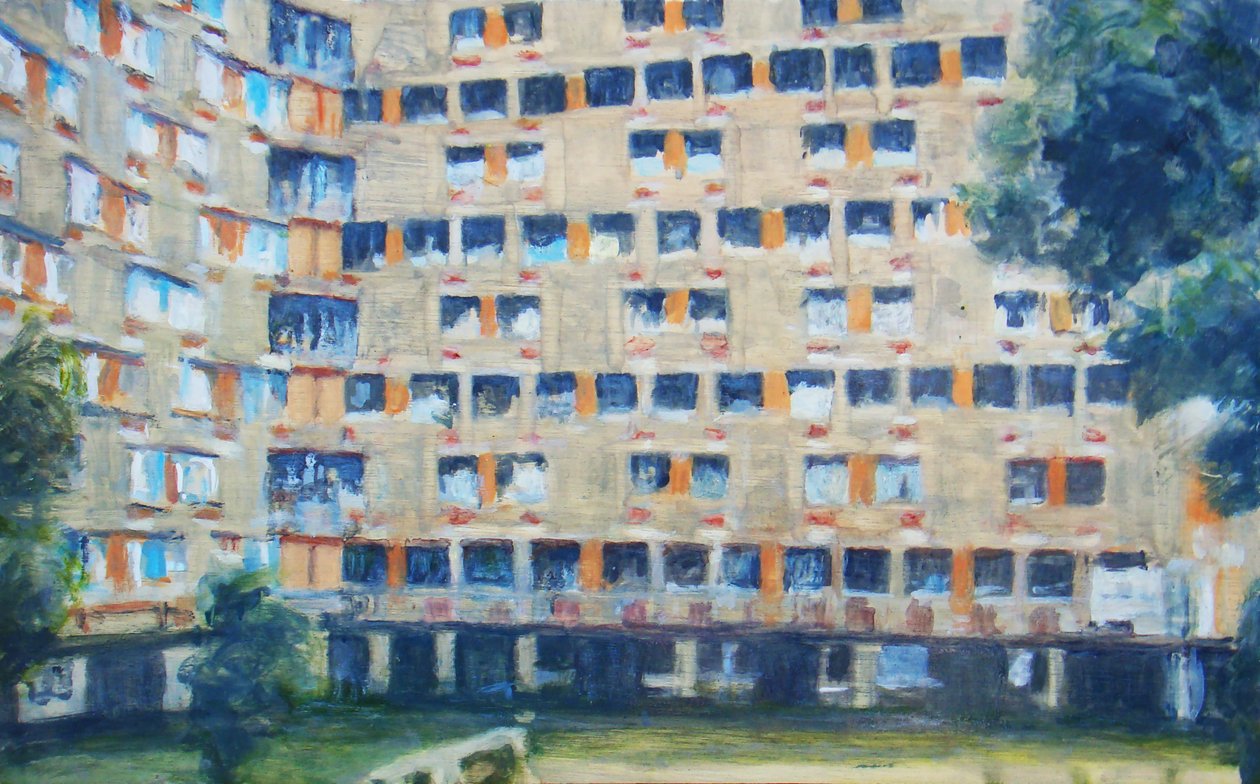 Egy hely, ahol élni 10, 2011 (olaj, rétegelt lemez) alkotó: Trevor Burgess
