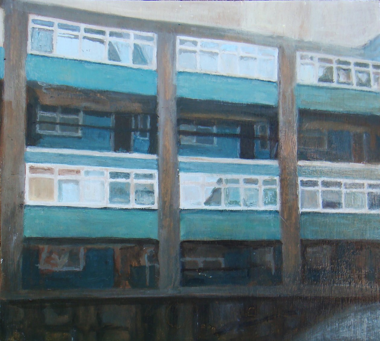 Egy hely, ahol élni lehet 11, 2011 (olaj, rétegelt lemez) alkotó: Trevor Burgess