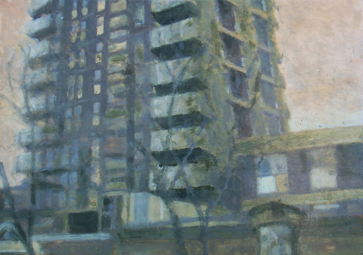 Egy hely, ahol élni lehet 19, 2011 (olaj, rétegelt lemez) alkotó: Trevor Burgess