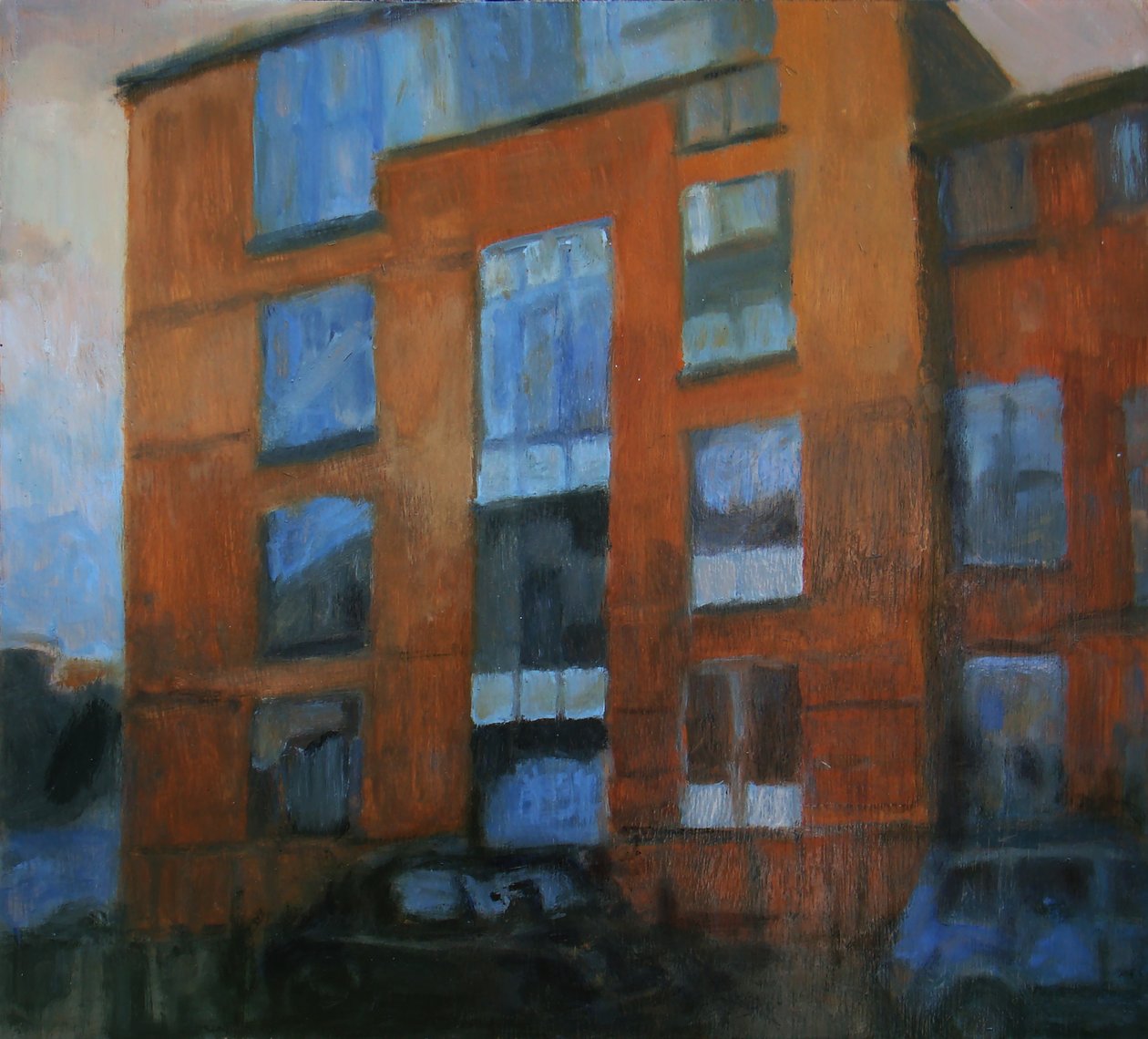 A place to live 21, 2011 (olaj, rétegelt lemez) alkotó: Trevor Burgess